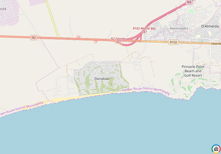 Map location of Dana Bay